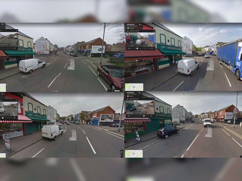 The Same White Van in Four Different Years 5