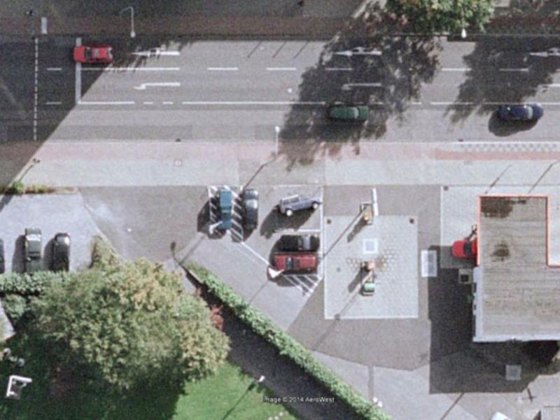 A Car Parked on Its Side 74