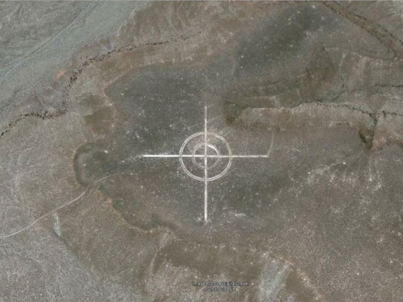 Giant Bull’s Eye Target in the Desert 87