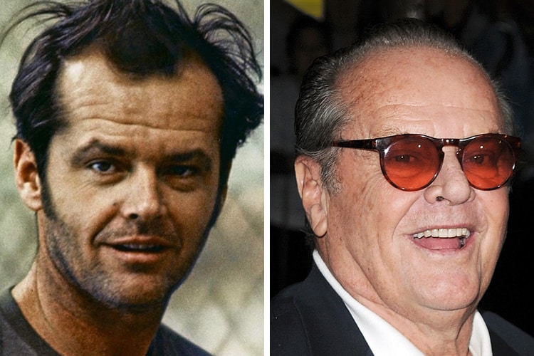 Jack Nicholson Then And Now