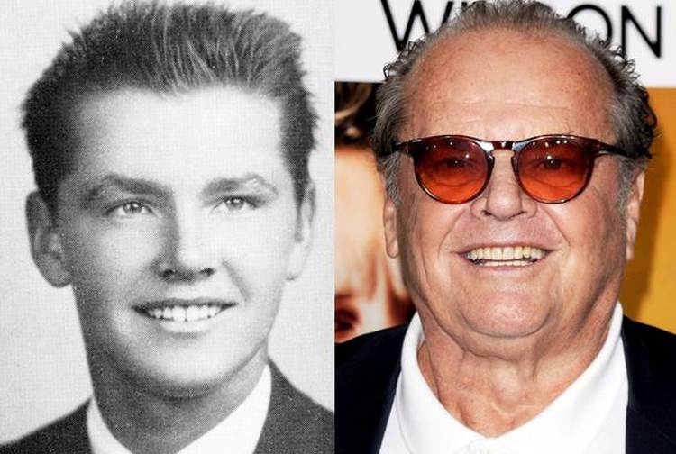 Jack Nicholson Then And Now
