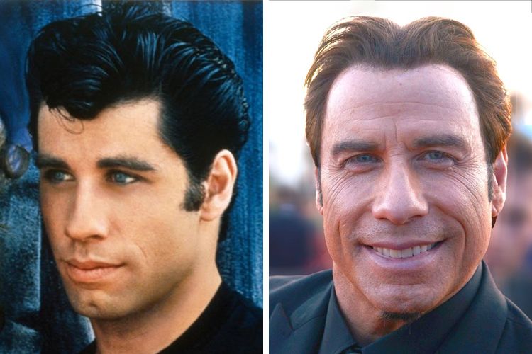 John Travolta Then And Now