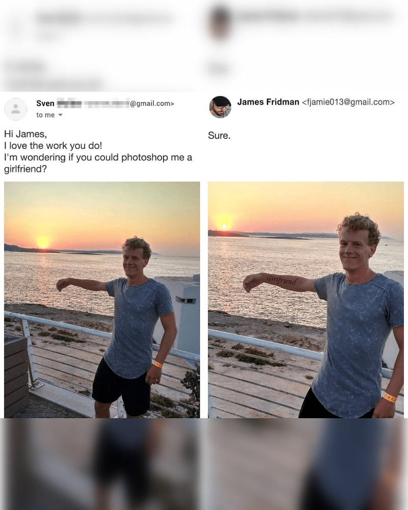 Epic Photoshop Fails That Make Your Day A girlfriend tattoo, right?