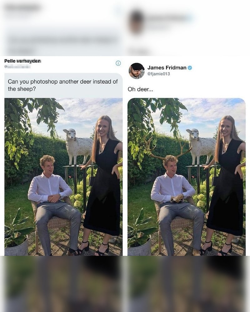 Epic Photoshop Fails That Make Your Day A picture with your deer boyfriend