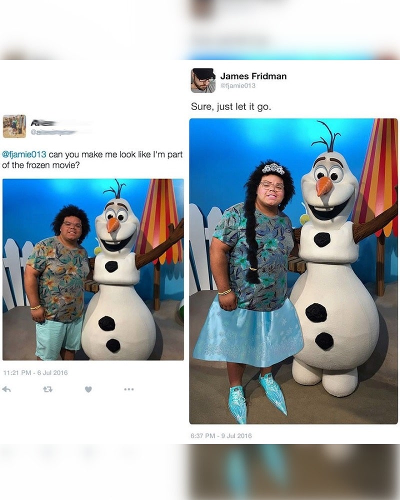 Epic Photoshop Fails That Make Your Day Do you want to build a snowman?