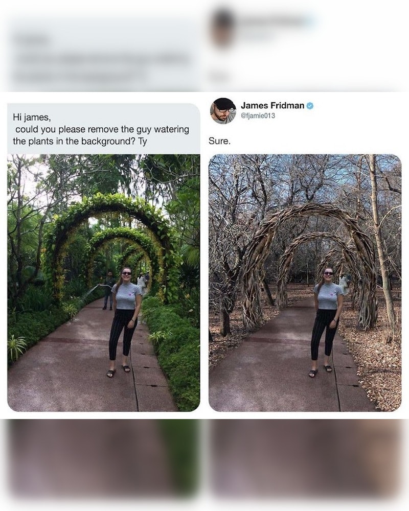 Epic Photoshop Fails That Make Your Day Get rid of the water(ing guy)