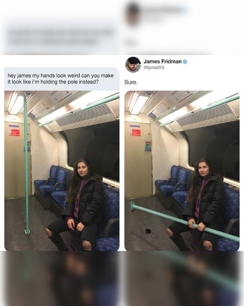 Epic Photoshop Fails That Make Your Day That’s how you hold a pole