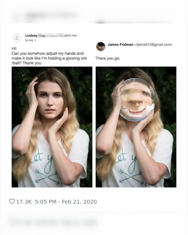 Epic Photoshop Fails That Make Your Day The crystal ball foresees a hilarious photo edit