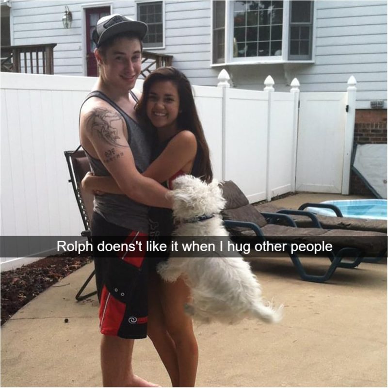 How Jealousy Looks When Your Caught On Camera Did someone say group hug?