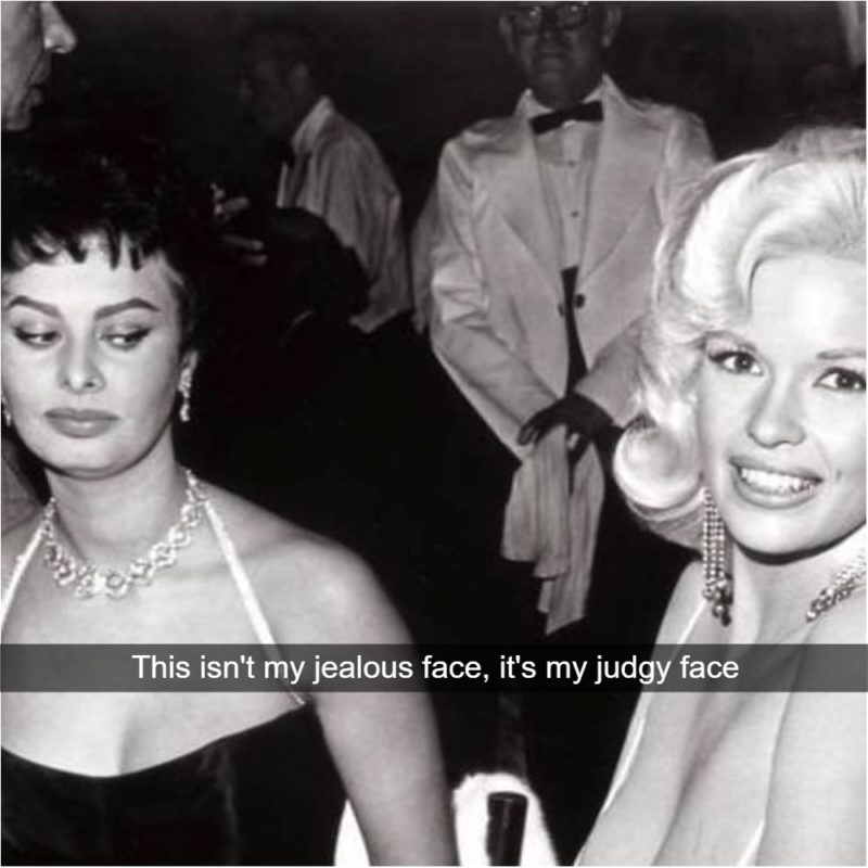 How Jealousy Looks When Your Caught On Camera Jayne Mansfield