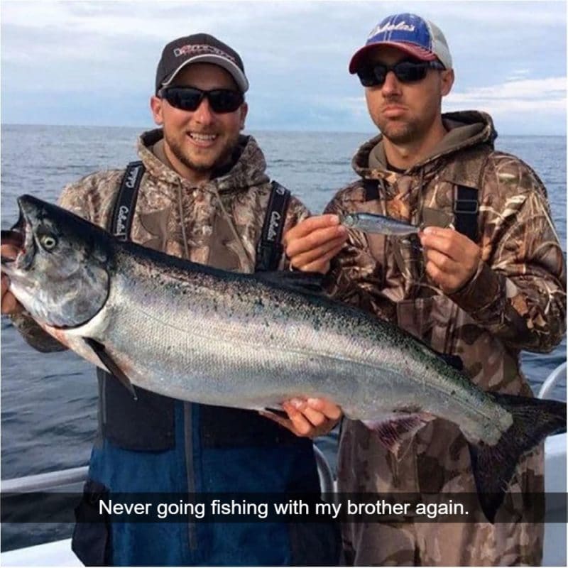 How Jealousy Looks When Your Caught On Camera Our first and last fishing trip