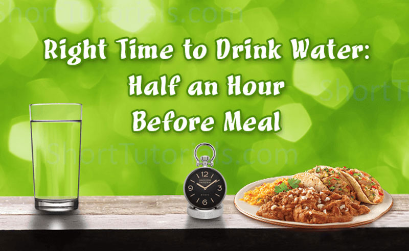 Drink water before you eat