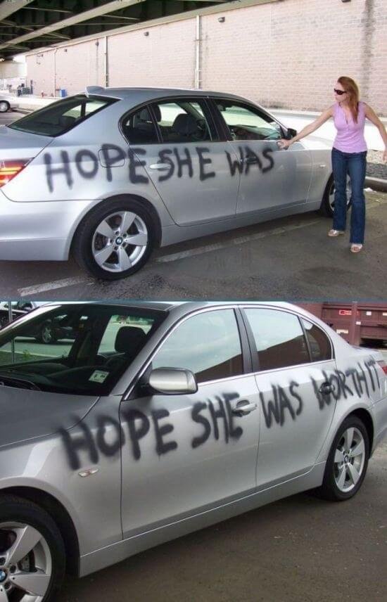 Moments When Revenge Was Totally Worth It Not the car