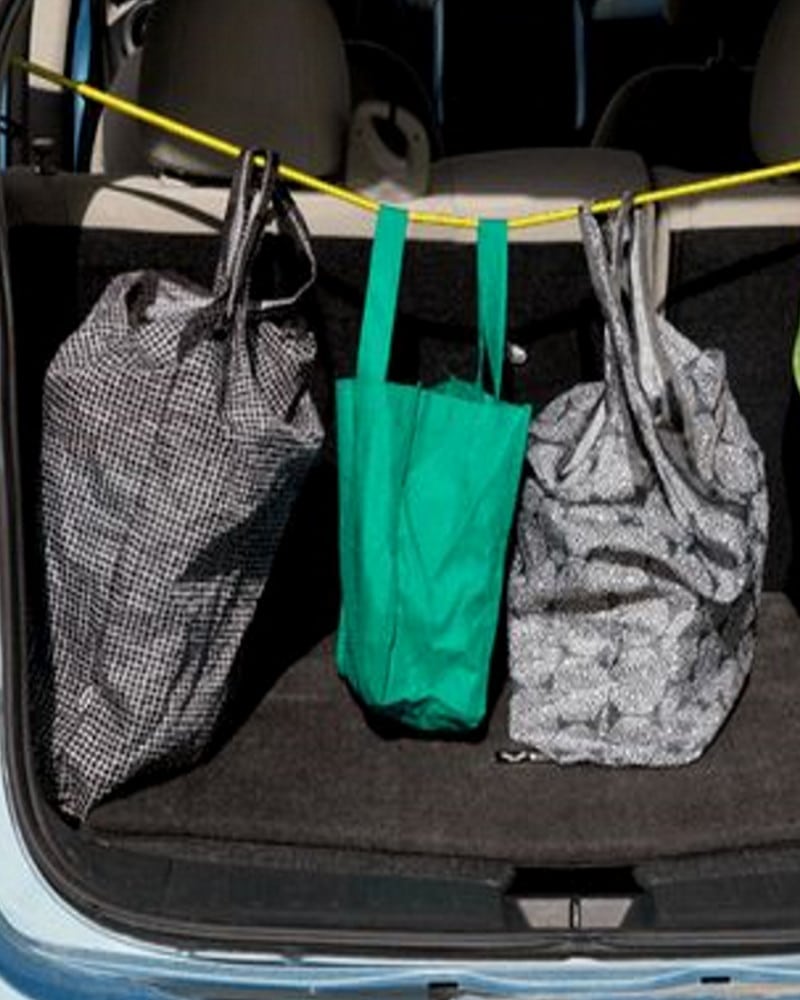 Strange But True Car Hacks You Never Knew Use a bungee cord to secure your groceries