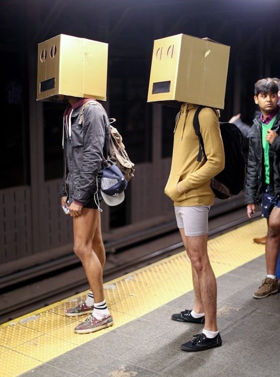 Suspect Moments Caught On The NYC Subway Carton-heads