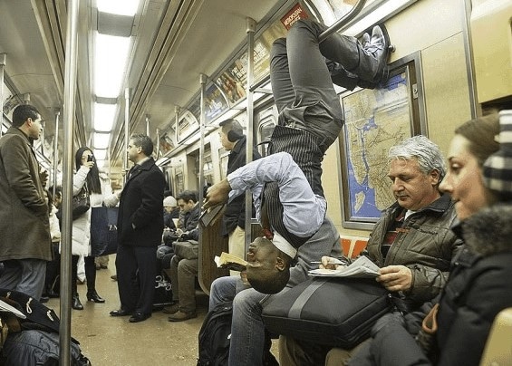 Suspect Moments Caught On The NYC Subway Flexibility