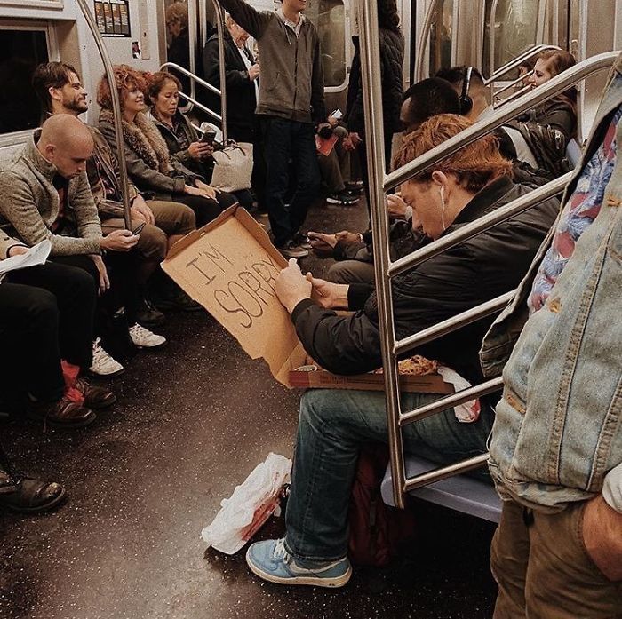 Suspect Moments Caught On The NYC Subway Forgive me?