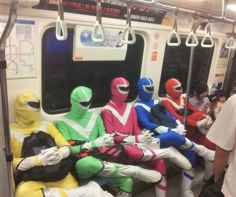 Suspect Moments Caught On The NYC Subway Power Rangers