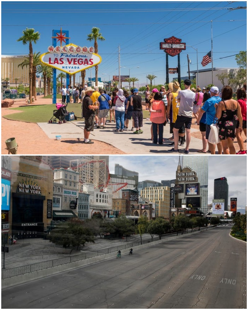 The Pandemic Places In The World Las Vegas Strip