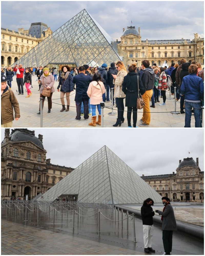 The Pandemic Places In The World Louvre Museum in Paris