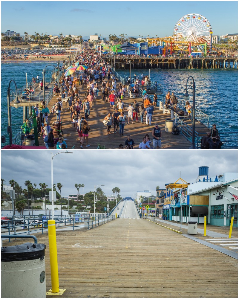 The Pandemic Places In The World Santa Monica in Los Angeles