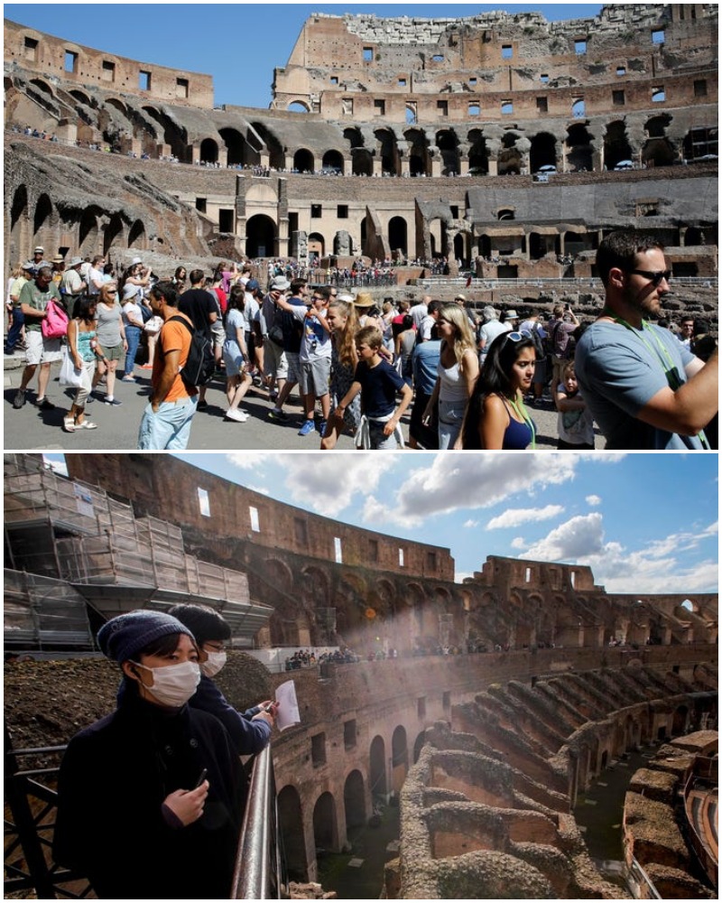 The Pandemic Places In The World The Colosseum in Rome