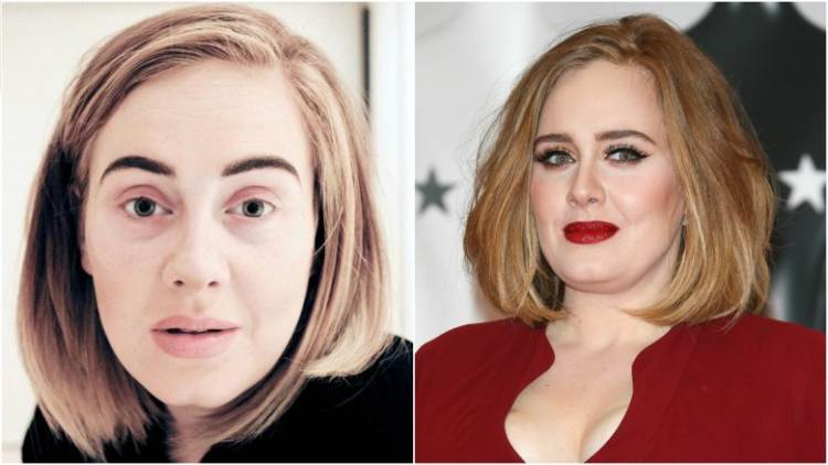Adele Without Makeup