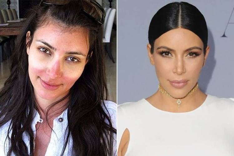 Kim Kardashian Without Makeup