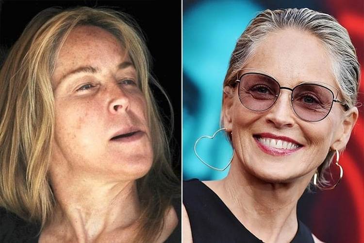 Sharon Stone Without Makeup