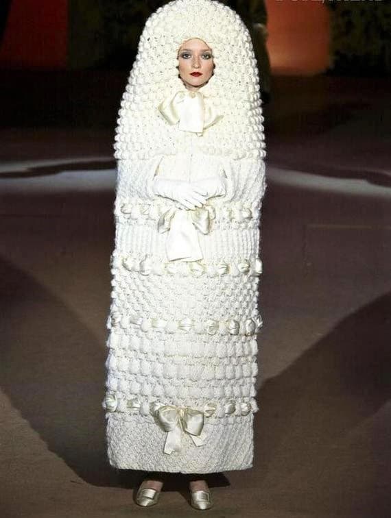 Wedding Dresses That Had Grooms Running For The Hills All covered up