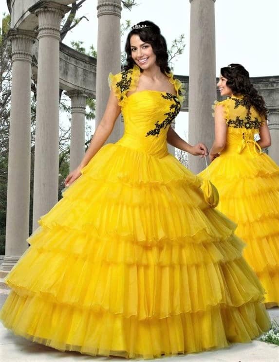 Wedding Dresses That Had Grooms Running For The Hills Fifty shades of yellow