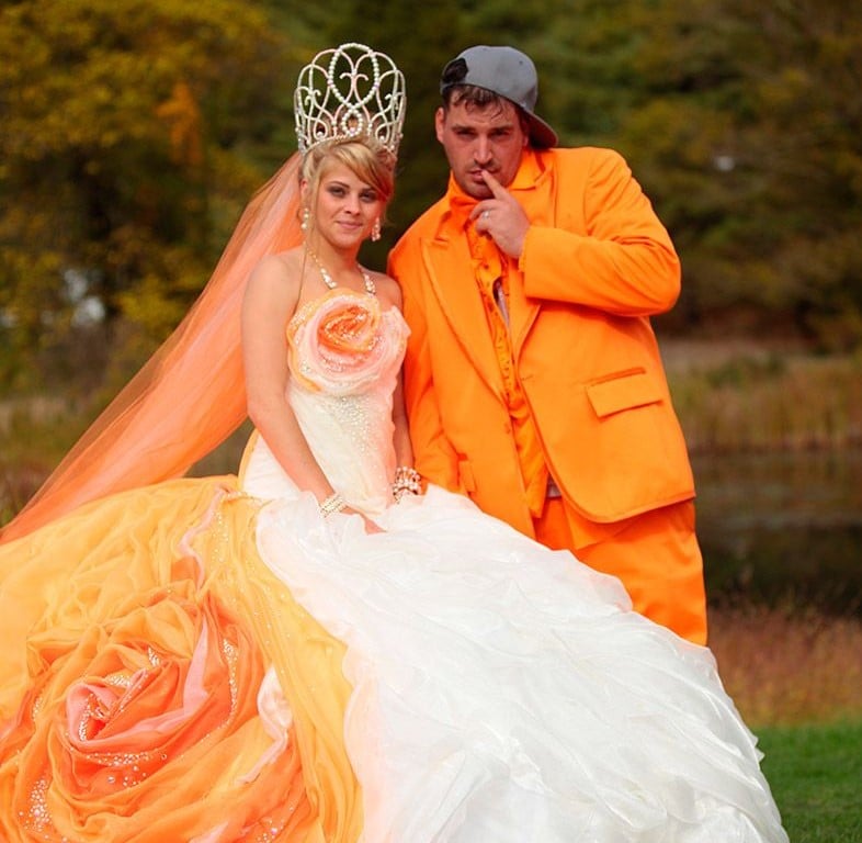 Wedding Dresses That Had Grooms Running For The Hills Orange is the new black