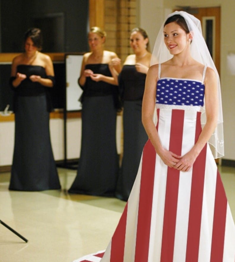 Wedding Dresses That Had Grooms Running For The Hills Patriotism